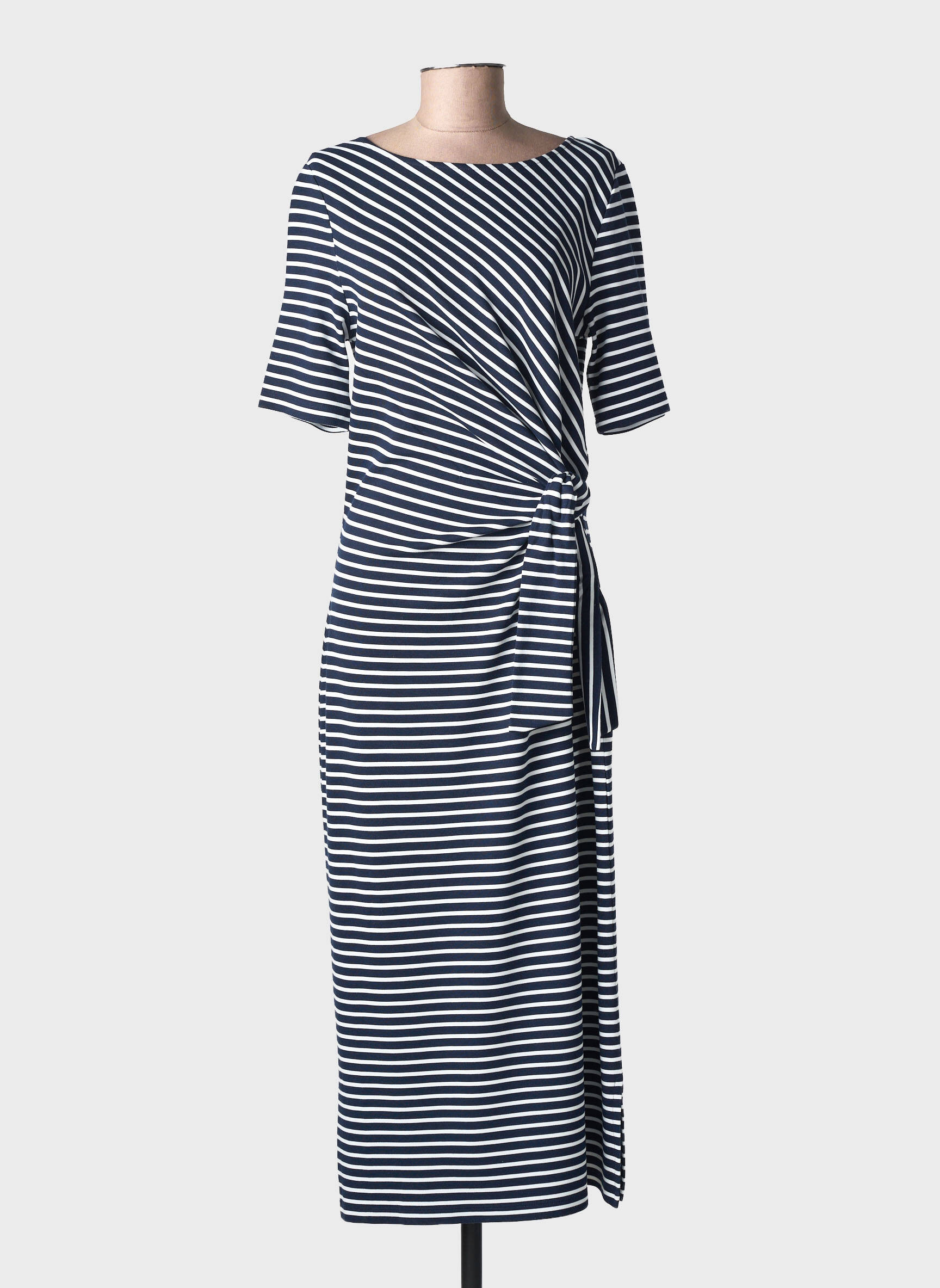 Robe longue manches courtes manches courtes bleu STREET ONE femme