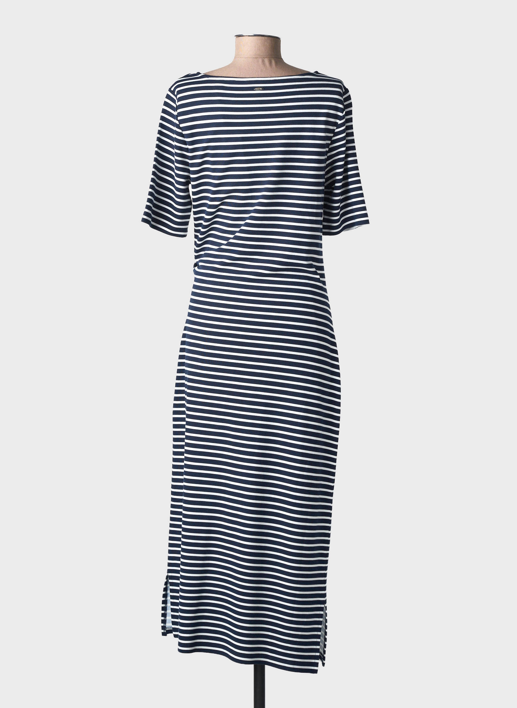 Robe longue manches courtes manches courtes bleu STREET ONE femme