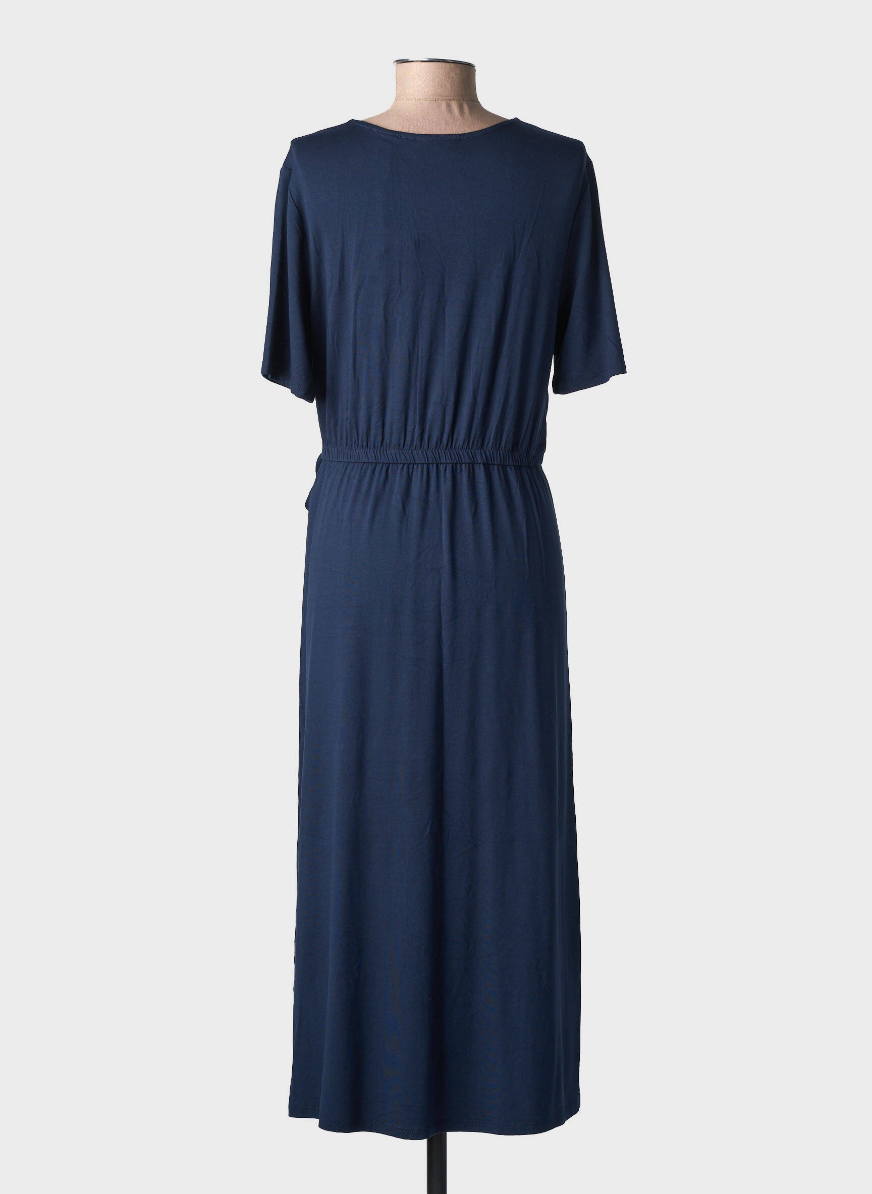 Robe longue manches courtes manches courtes bleu STREET ONE femme