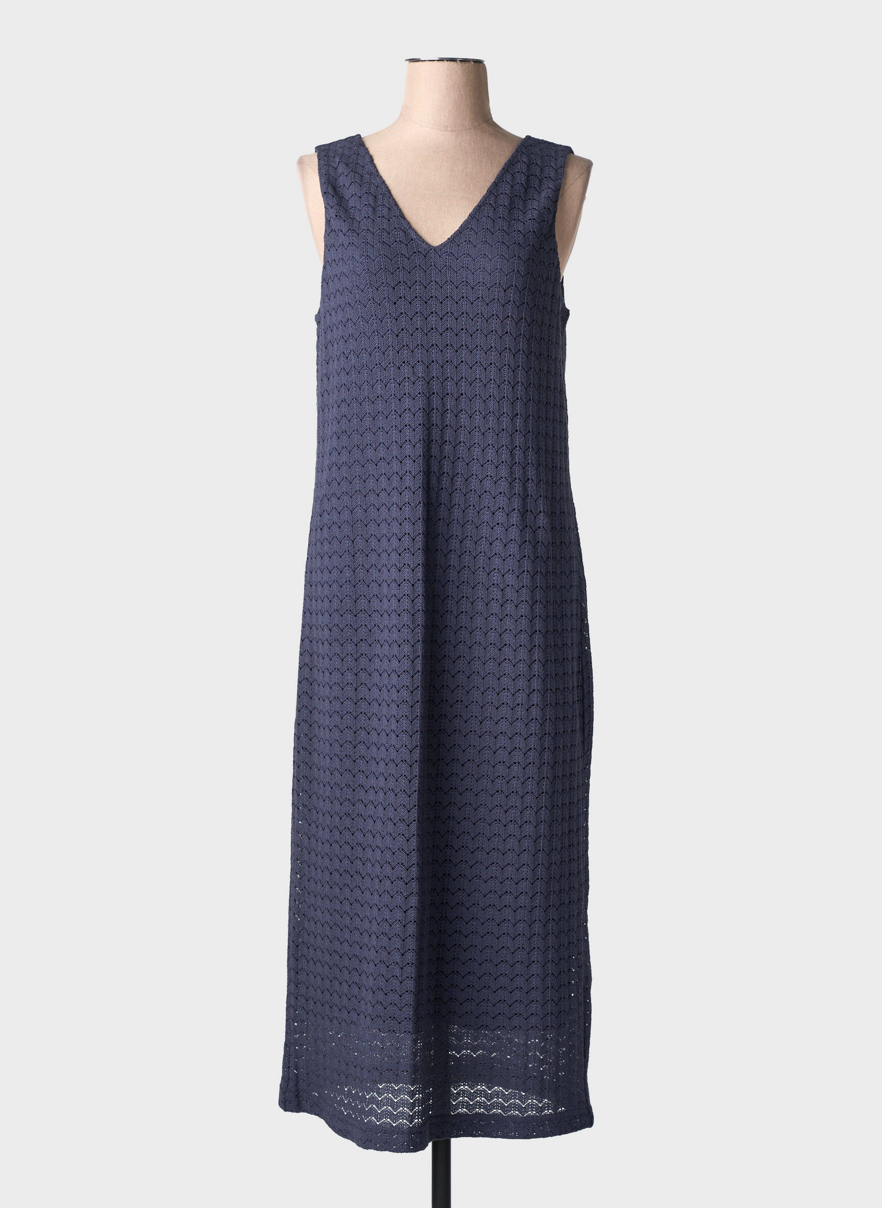 Robe longue sans manche sans manche bleu STREET ONE femme