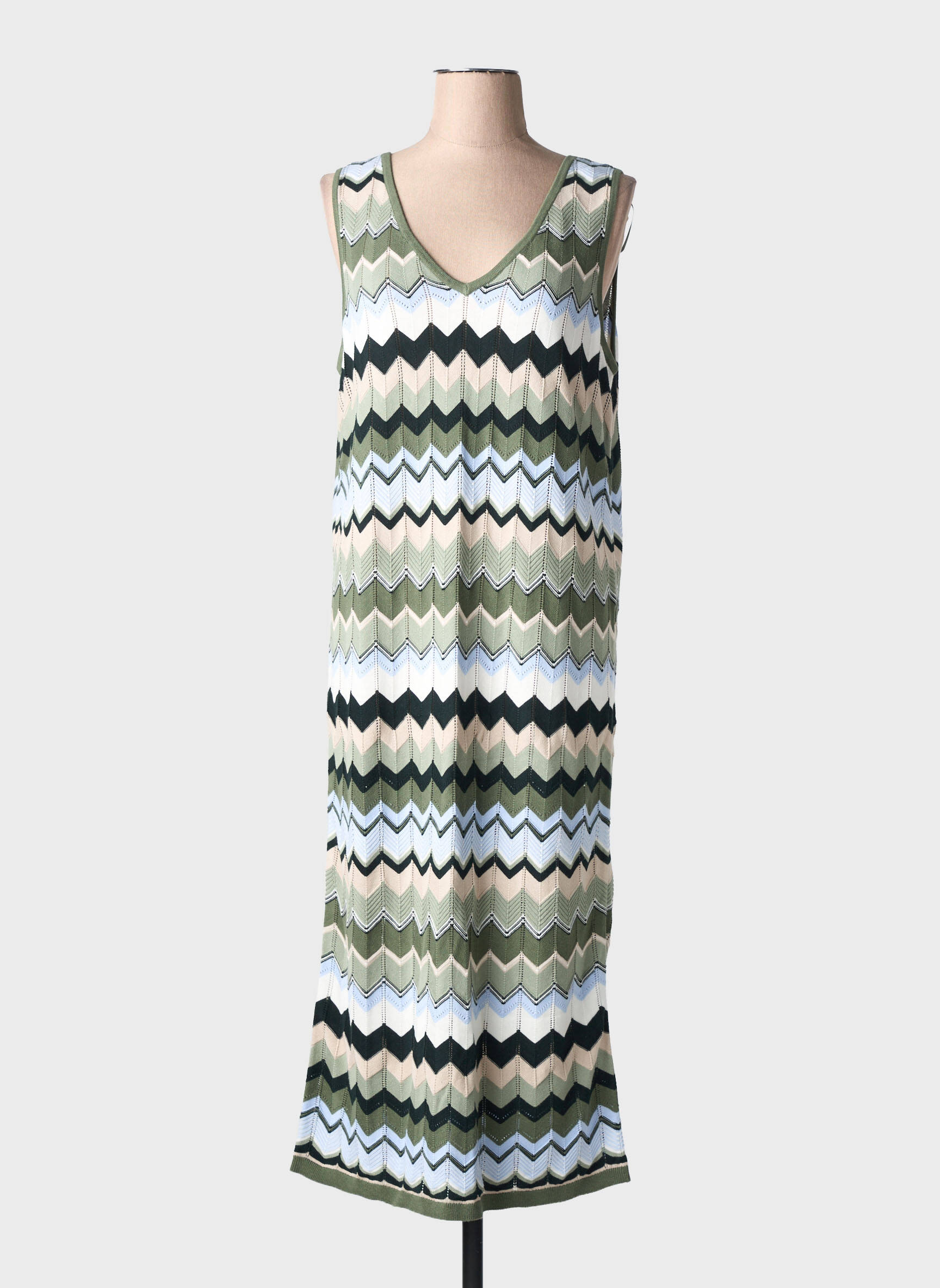 Robe longue sans manche sans manche vert STREET ONE femme