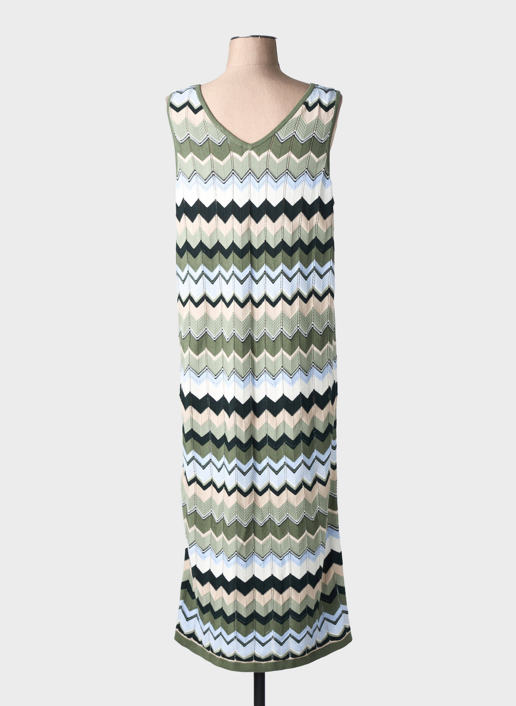 Robe longue sans manche sans manche vert STREET ONE femme