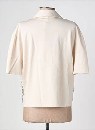 Top stretch manches courtes beige IMPERIAL femme
