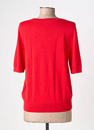 Pull resserrée sur le bas manches courtes rouge STREET ONE femme