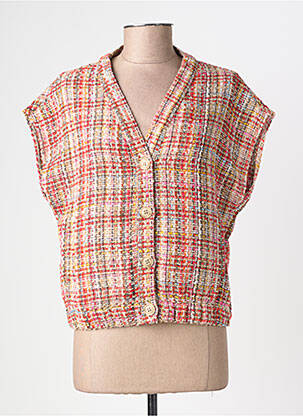 Veste casual poches rouge GEISHA femme