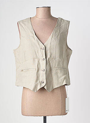 Gilet sans manche coupe cintrée beige STREET ONE femme