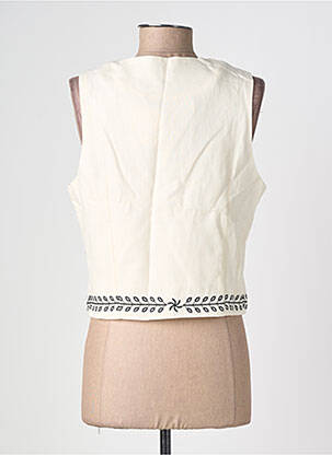 Gilet sans manche coupe cintrée beige NEKANE femme