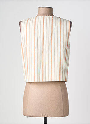 Gilet sans manche doublure beige SURKANA femme