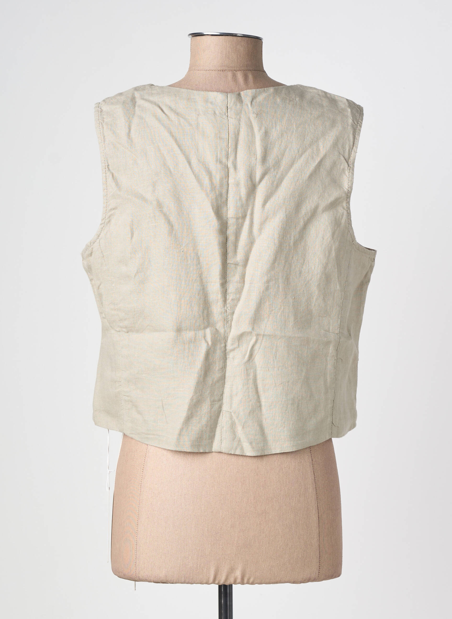 Gilet sans manche coupe cintrée beige STREET ONE femme