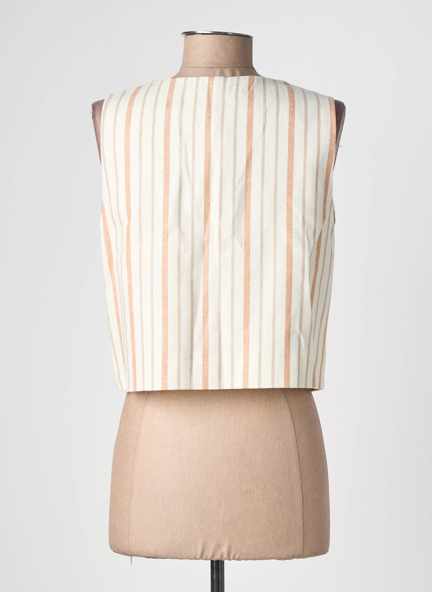 Gilet sans manche doublure beige SURKANA femme