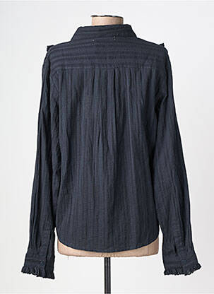 Chemisier manches longues manches longues bleu MAISON HOTEL femme