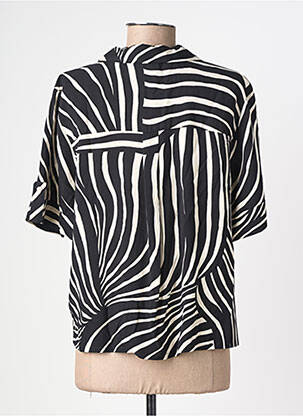 Chemisier manches courtes manches courtes noir STREET ONE femme