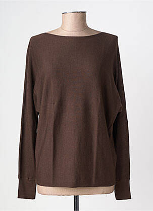 Pull col bateau manches longues marron STREET ONE femme