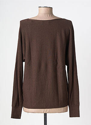 Pull col bateau manches longues marron STREET ONE femme