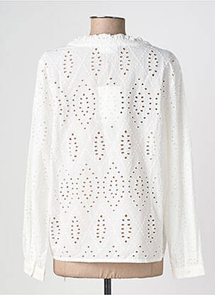 Chemisier coupe droite manches longues blanc STREET ONE femme