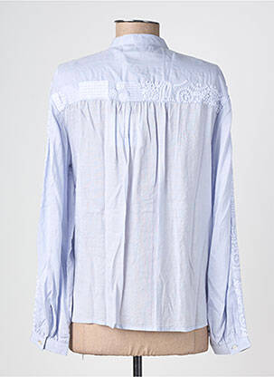 Chemisier manches longues manches longues bleu MAISON HOTEL femme