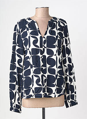 Blouse imprimé fantaisie manches longues bleu STREET ONE femme