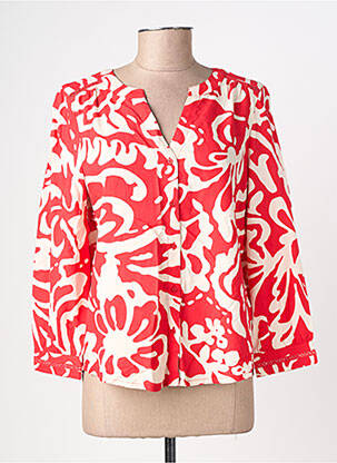 Chemisier imprimé fantaisie manches 3/4 rouge STREET ONE femme