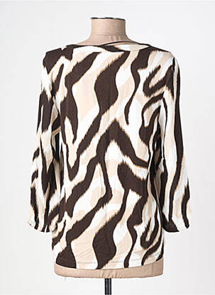 Blouse imprimé fantaisie manches 3/4 marron STREET ONE femme