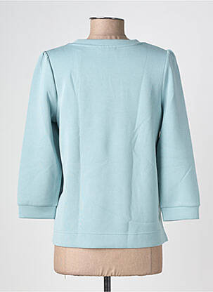 Top col v manches 3/4 bleu STREET ONE femme