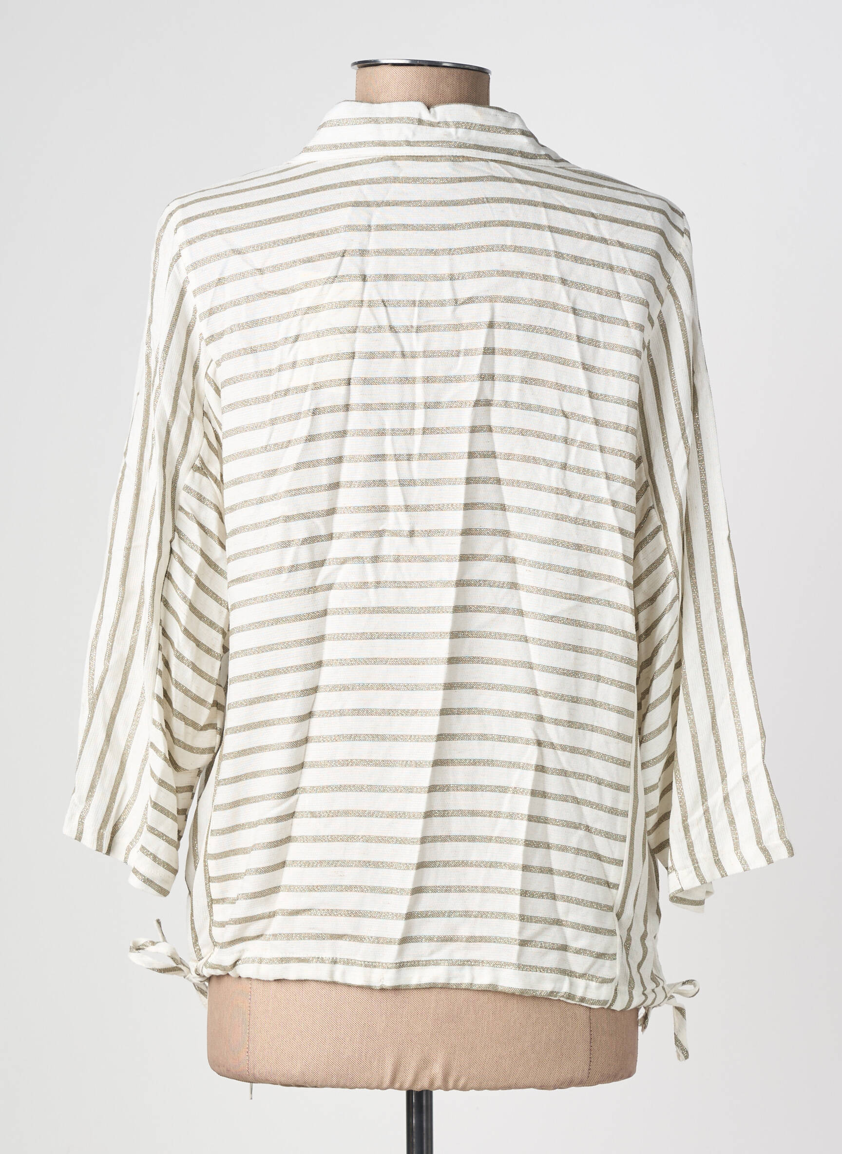 Blouse manches 3/4 manches 3/4 blanc GEISHA femme
