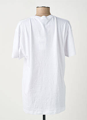 T-shirt sérigraphie floquée manches courtes blanc PLEASE femme