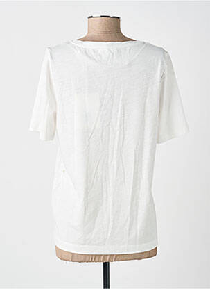 T-shirt col rond manches courtes blanc STREET ONE femme
