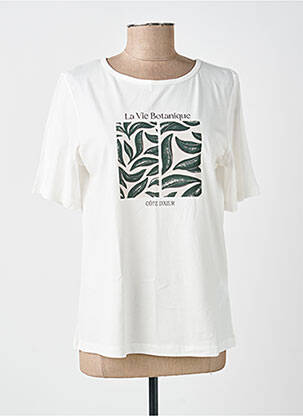 T-shirt sérigraphie floquée manches courtes blanc STREET ONE femme