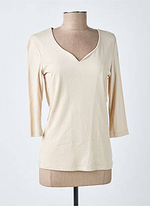 Top coupe cintrée manches 3/4 beige STREET ONE femme