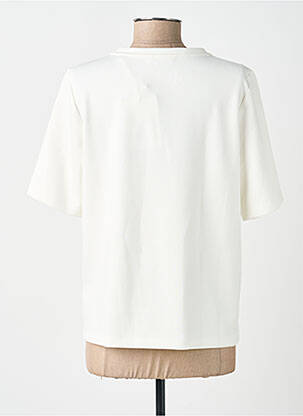 T-shirt col rond manches courtes blanc STREET ONE femme