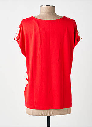 Top imprimé fantaisie manches courtes rouge STREET ONE femme