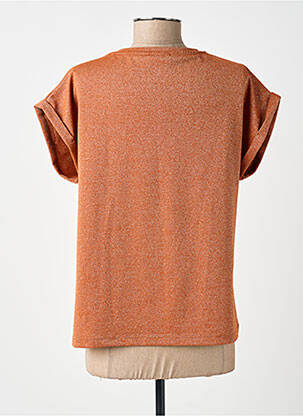 Top manches courtes manches courtes marron GEISHA femme