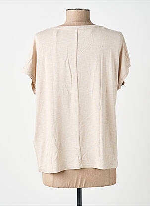 Top coupe fluide manches courtes beige STREET ONE femme