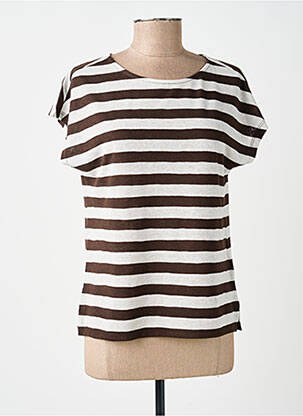Top manches courtes manches courtes marron STREET ONE femme