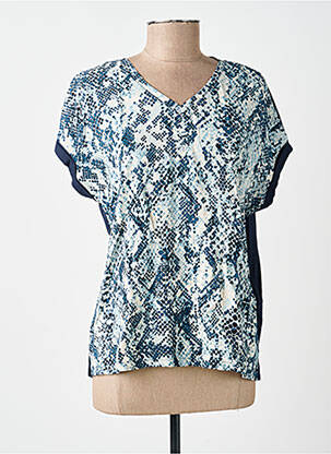 Top stretch manches courtes bleu STREET ONE femme