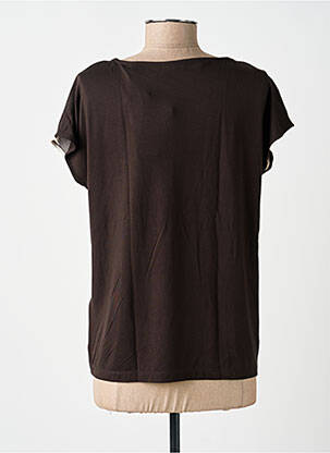 Top imprimé fantaisie manches courtes marron STREET ONE femme