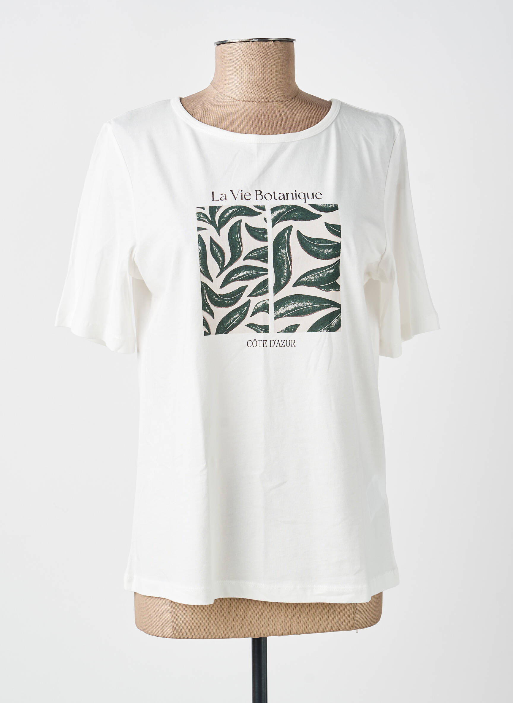 T-shirt sérigraphie floquée manches courtes blanc STREET ONE femme