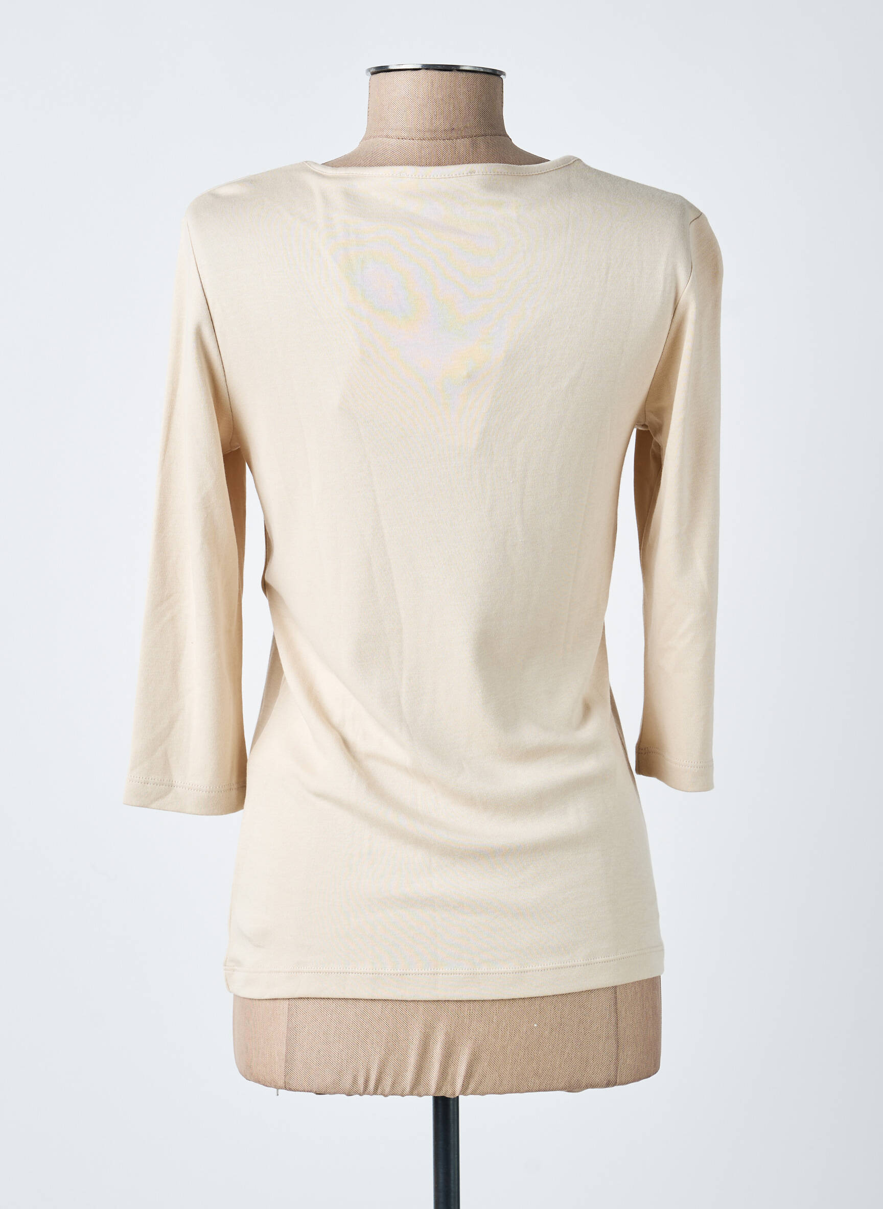 Top coupe cintrée manches 3/4 beige STREET ONE femme