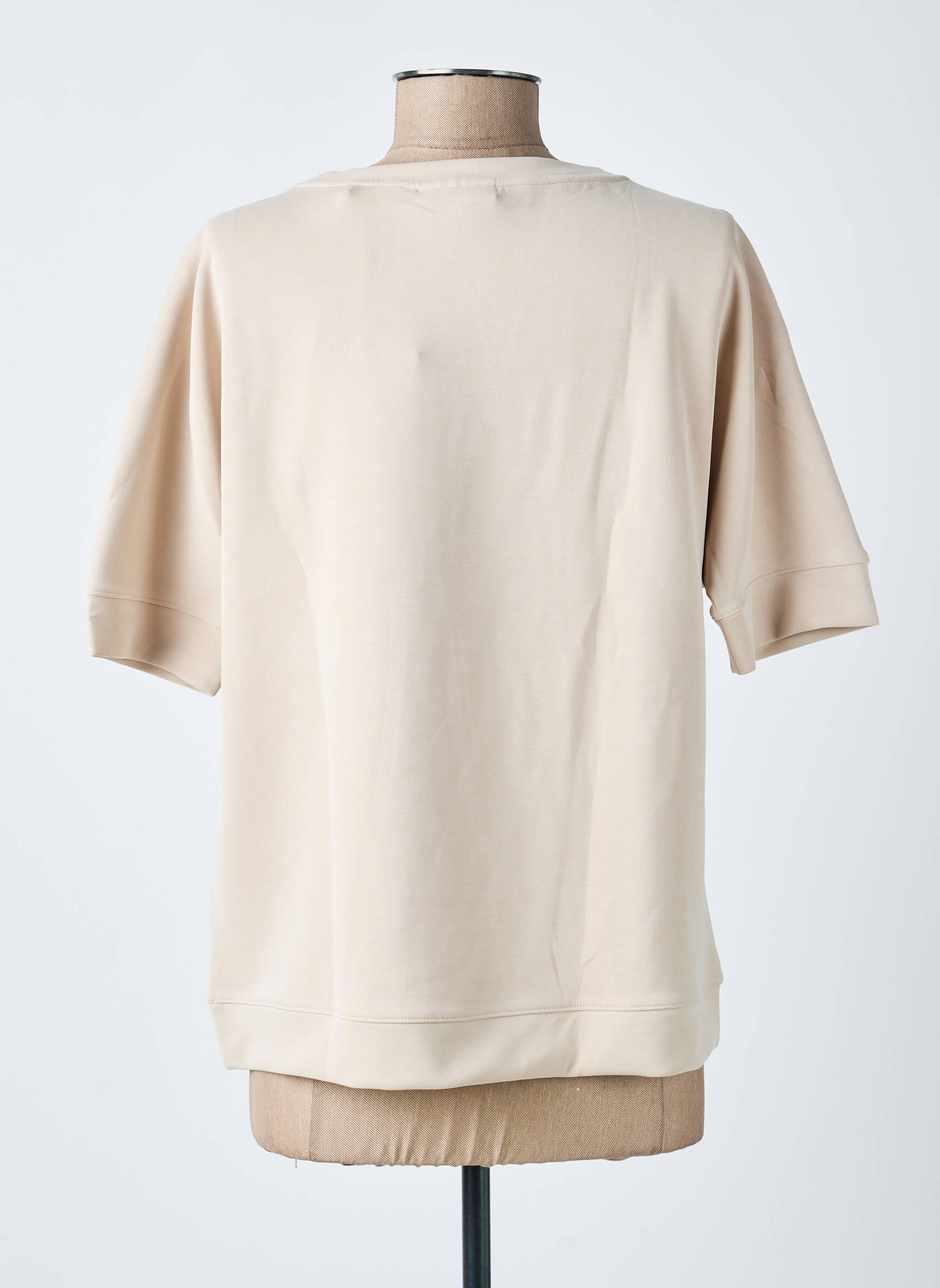 Top stretch manches courtes beige STREET ONE femme