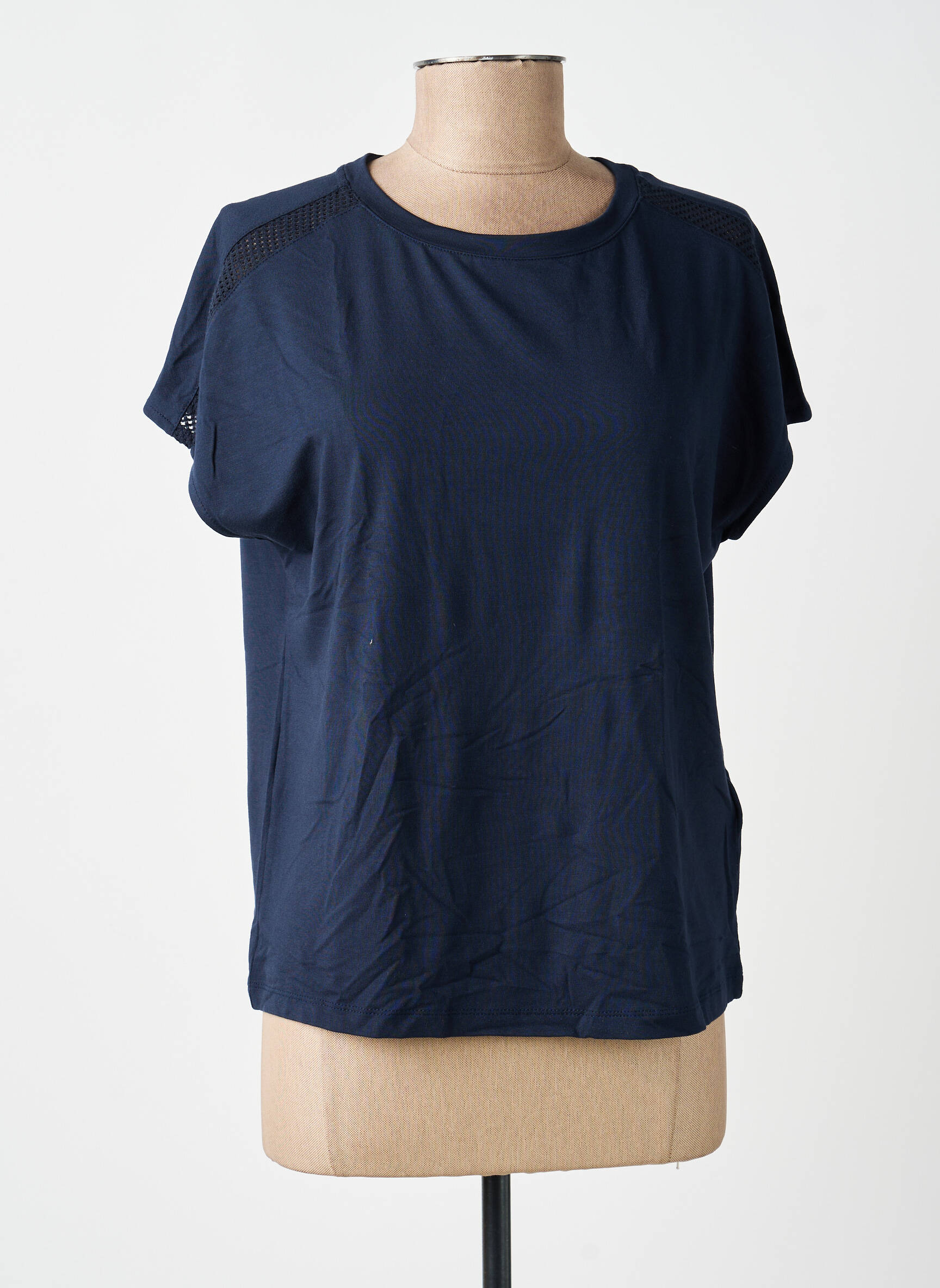T-shirt coupe droite manches courtes bleu STREET ONE femme