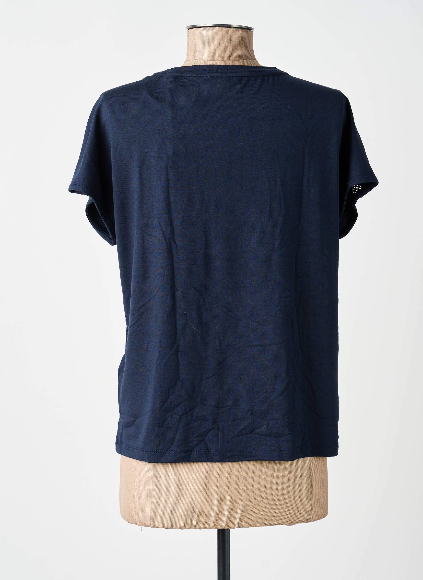 T-shirt coupe droite manches courtes bleu STREET ONE femme
