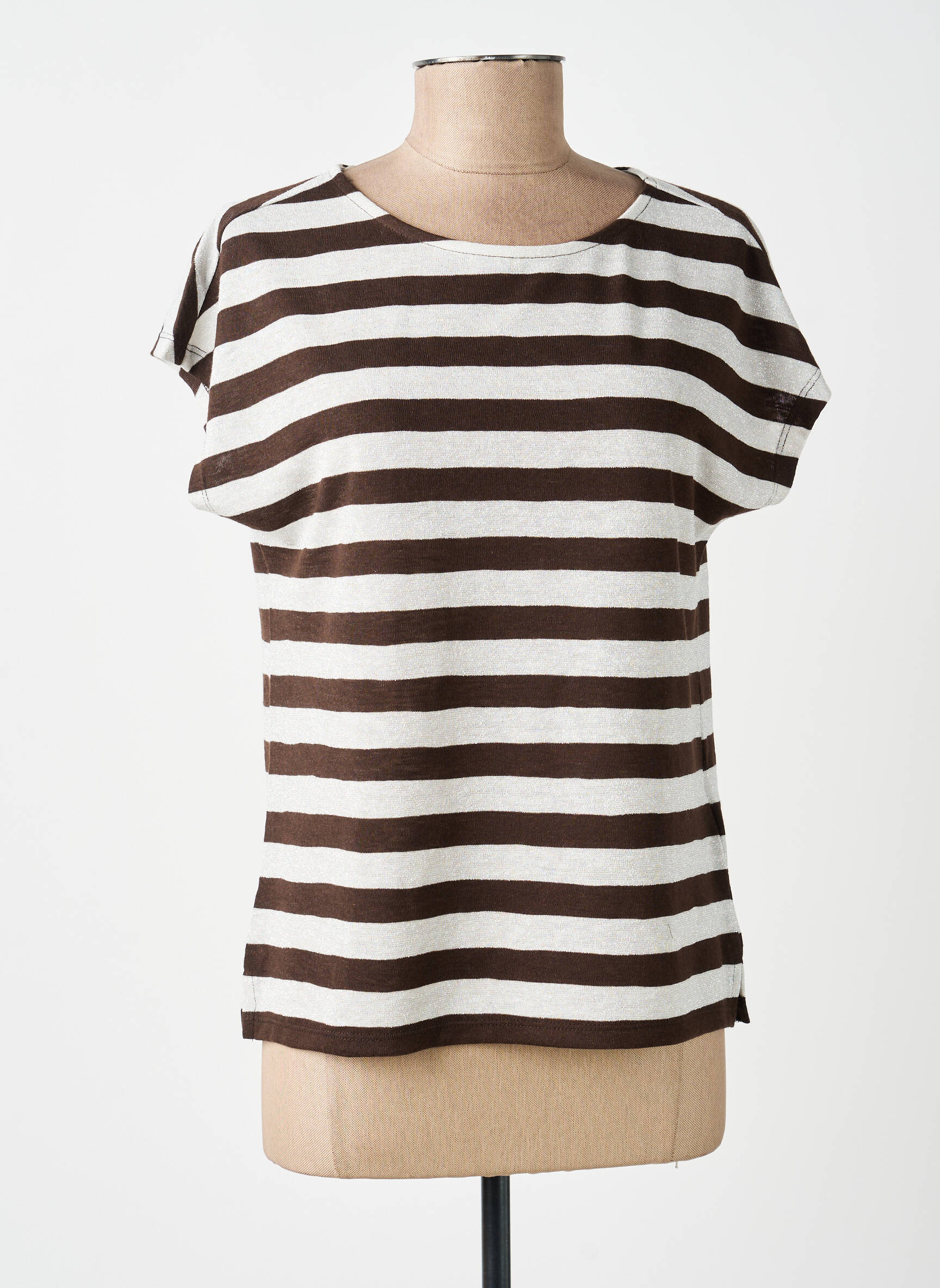 Top manches courtes manches courtes marron STREET ONE femme