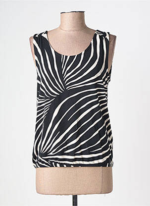Top stretch sans manche noir STREET ONE femme