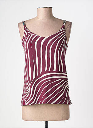 Top stretch fines bretelles violet STREET ONE femme