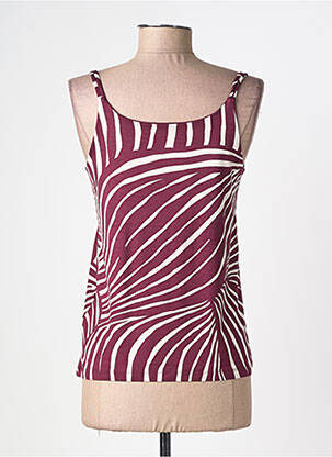 Top stretch fines bretelles violet STREET ONE femme