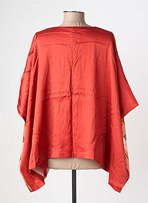 Veste kimono coupe fluide rouge SURKANA femme