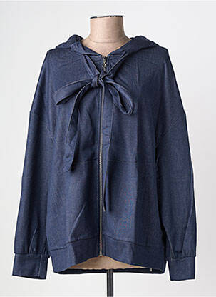 Veste casual col rond bleu PLEASE femme