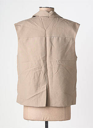 Gilet sans manche coupe droite marron STREET ONE femme