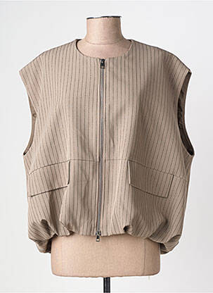 Veste casual col rond marron IMPERIAL femme