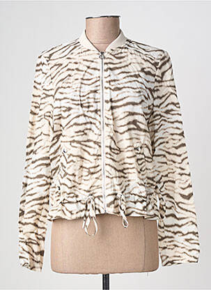 Veste casual col rond marron STREET ONE femme